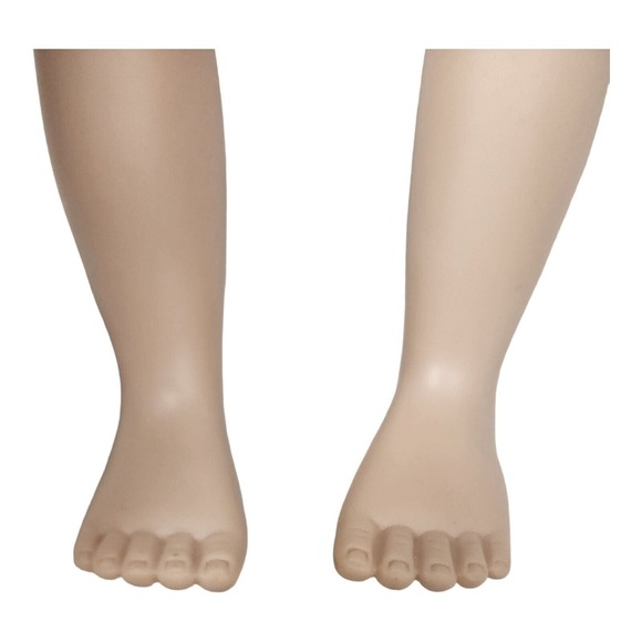 Fibre-Craft Vinyl Doll 18" Brunette Sleepy Eyes Vintage 90s Collectible - Picture 16 of 16